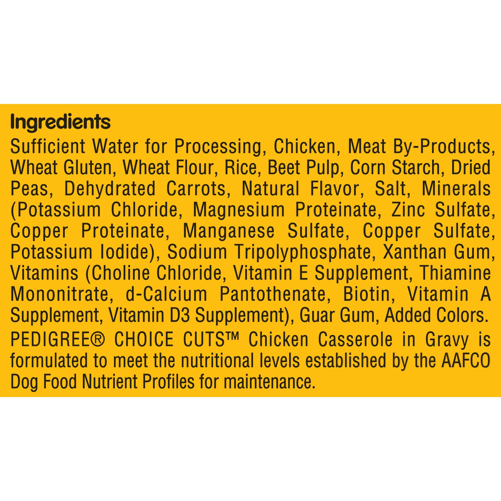 slide 6 of 9, Pedigree Choice Cuts Chicken Casserole Dog Food 3.5 oz, 3.5 oz