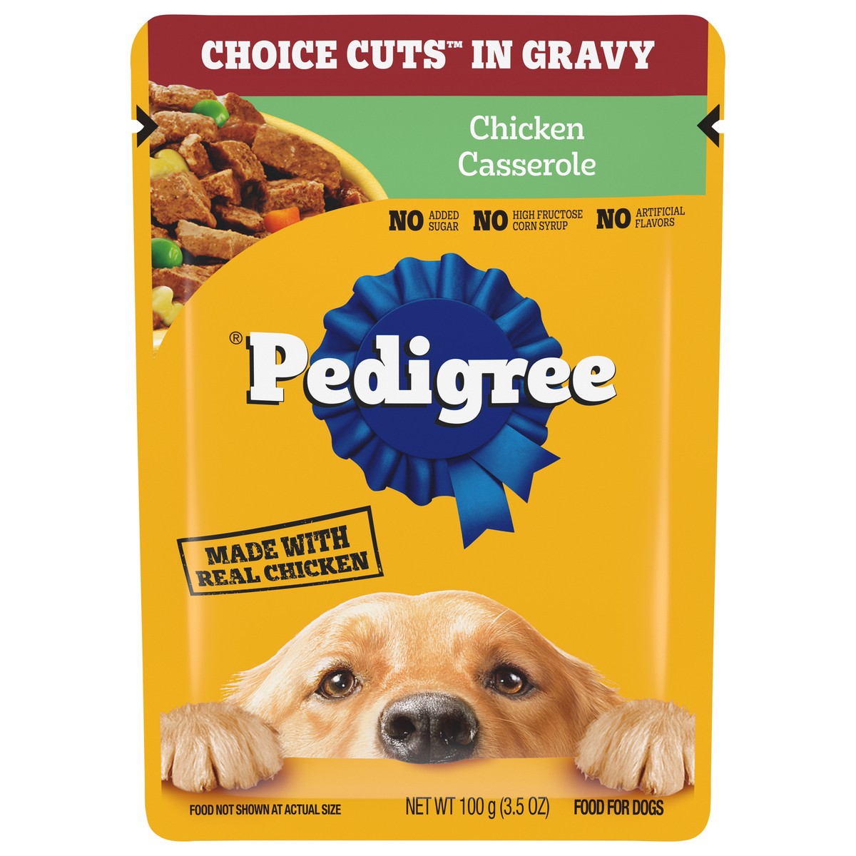 slide 1 of 9, Pedigree Choice Cuts Chicken Casserole Dog Food 3.5 oz, 3.5 oz