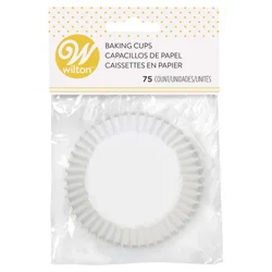 Wilton White Baking Cups 75 Each