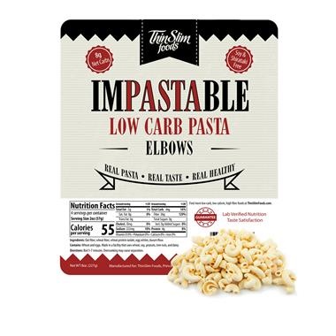 slide 1 of 1, ThinSlim Foods Impastable Pasta Elbow, 8 oz