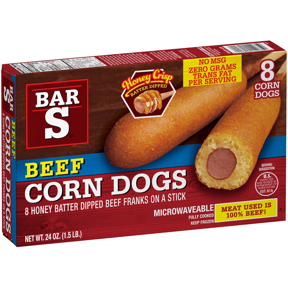 slide 5 of 7, Bar-S Bar S Beef Corn Dogs, 24 oz