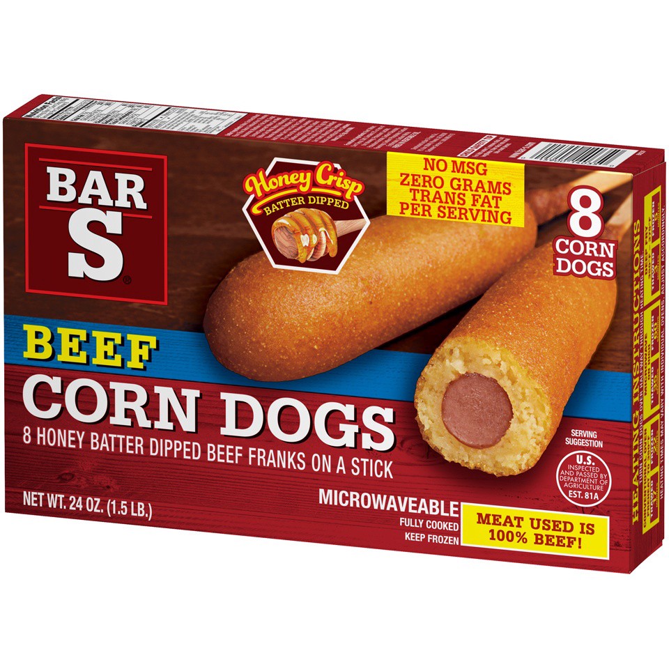 slide 3 of 7, Bar-S Bar S Beef Corn Dogs, 24 oz