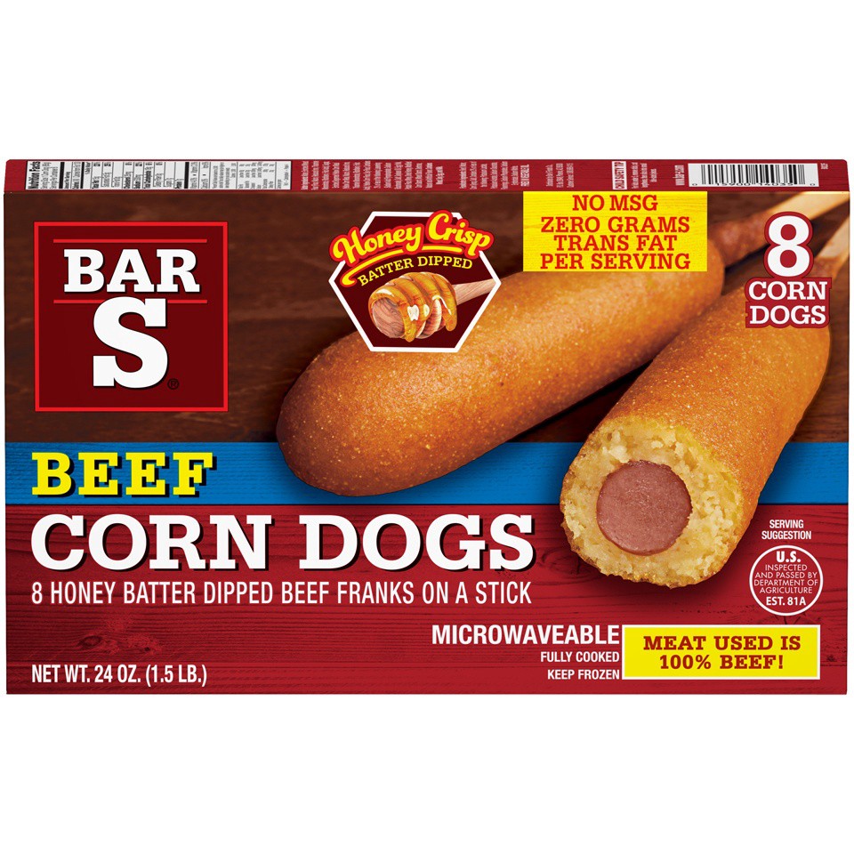 slide 1 of 7, Bar-S Bar S Beef Corn Dogs, 24 oz