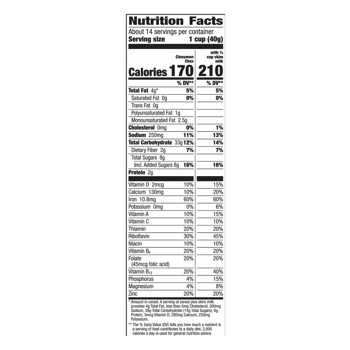 slide 9 of 12, Chex Family Size Gluten Free Cinnamon Cereal 19.6 oz, 19.6 oz