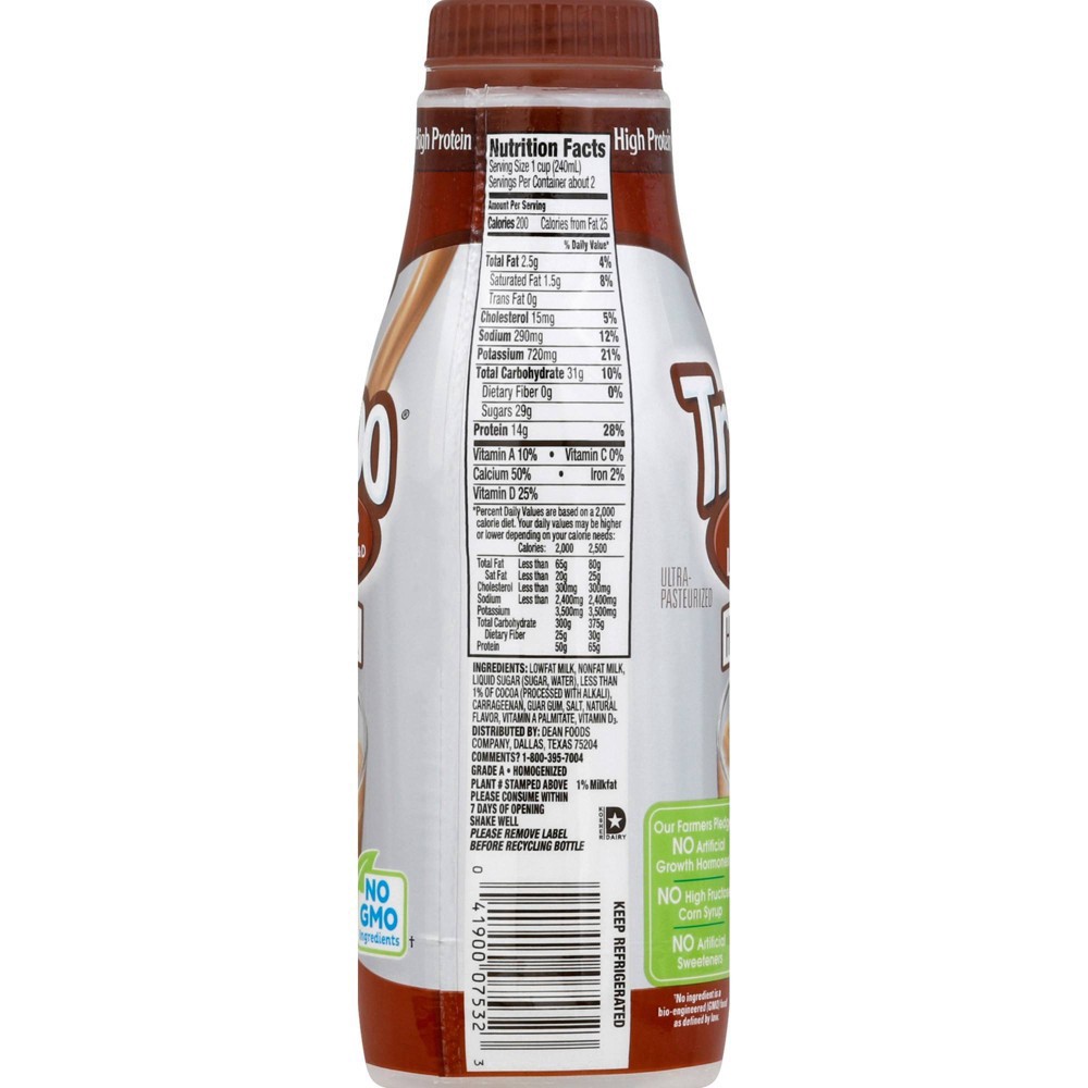 slide 2 of 10, TruMoo High Protein 1% Low Fat Chocolate Milk - 14 fl oz, 14 fl oz