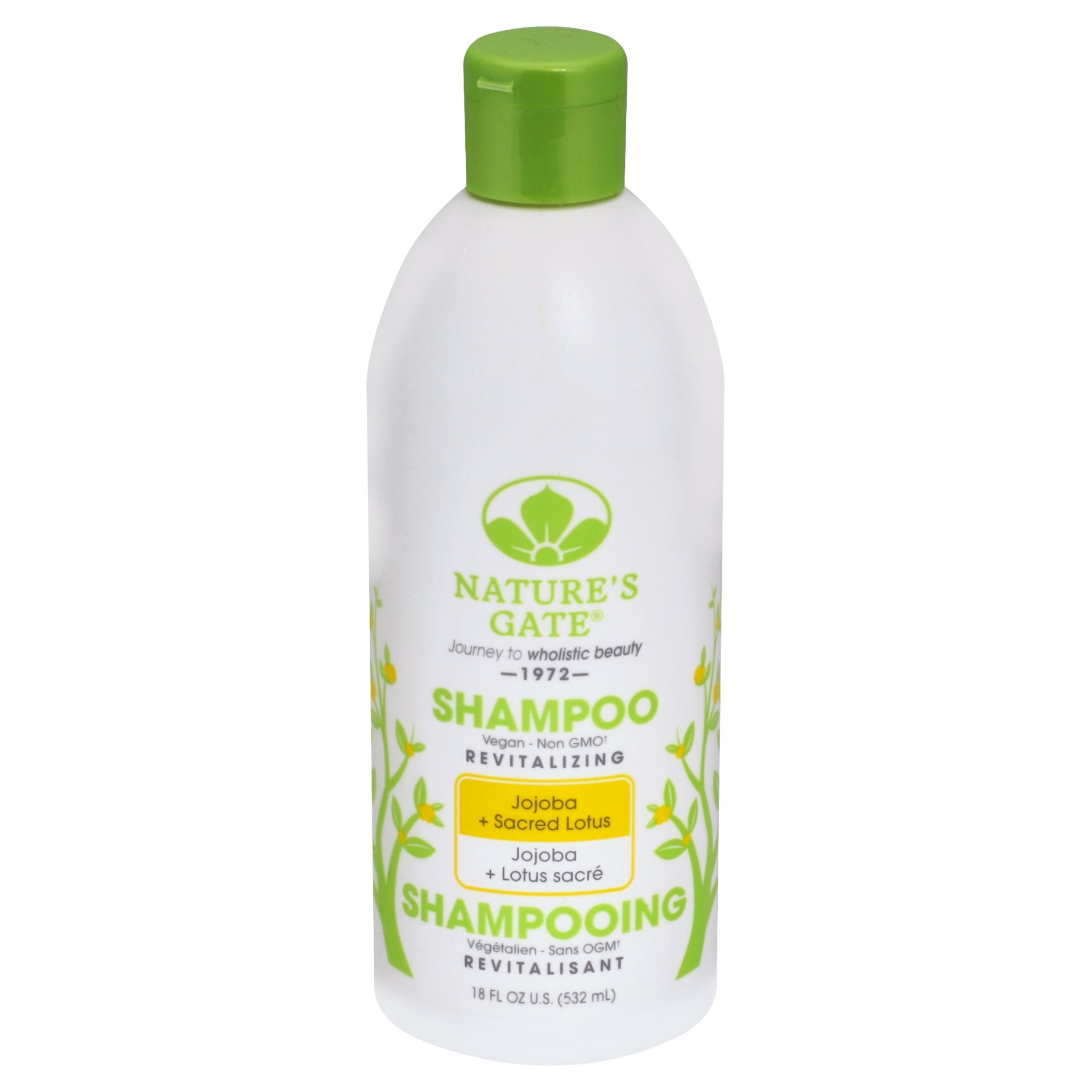 slide 1 of 2, Nature's Gate Shampoo For Thin/Dry Hair Jojoba & Sacred Lotus, 18 fl oz