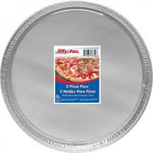 slide 1 of 1, Jiffy-Foil Pizza Pan, 2 ct