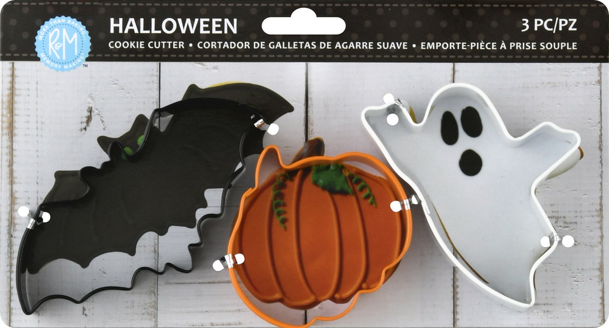slide 6 of 10, R&M Halloween Cookie Cutter 3Pc Set, 3 ct