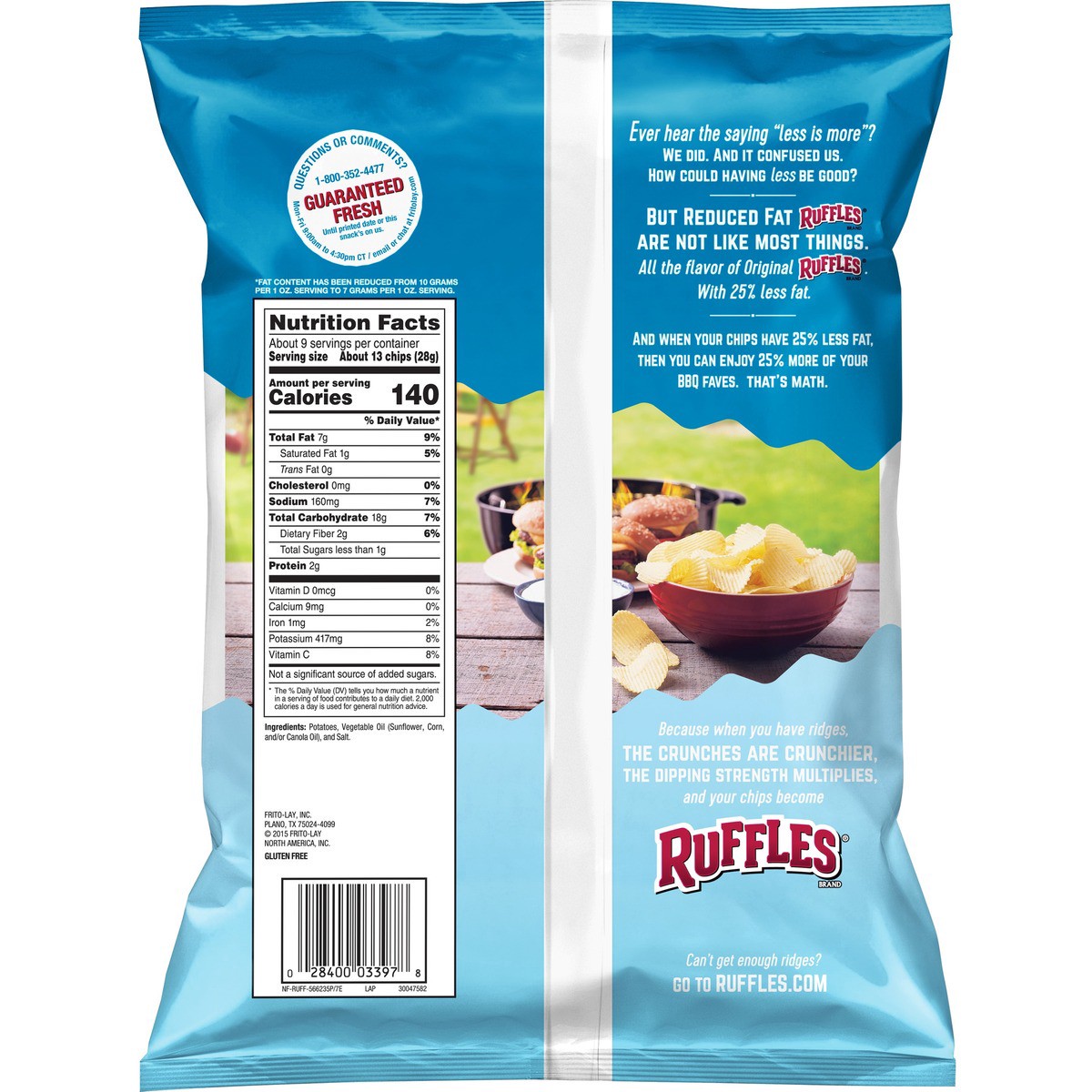 slide 4 of 7, Ruffles Potato Chips, 8.5 oz