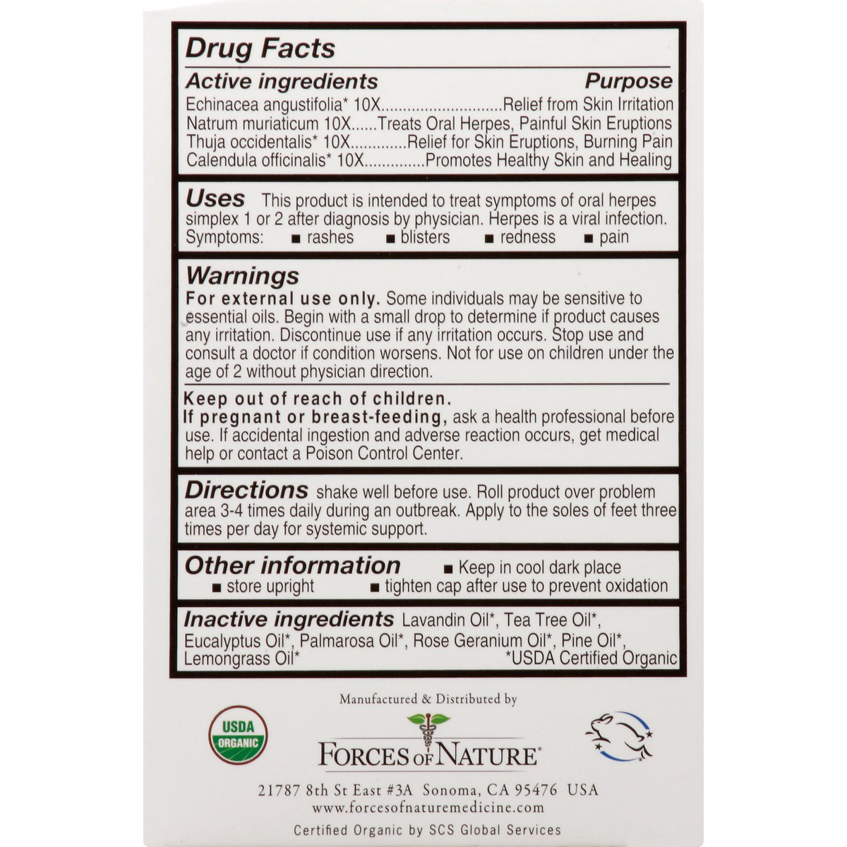 slide 4 of 12, Forces of Nature H-Balm Control 0.14 oz, 4 ml