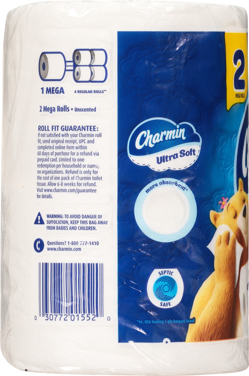 slide 7 of 9, Charmin Ultra Soft 2-Ply Mega Rolls Bathroom Tissue 2 ea, 2 ct