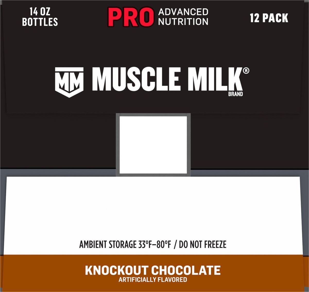 slide 5 of 6, Muscle Milk Pro Protein Shake Knockout Chocolate Artificially Flavored 14 Oz 12 Count, 12 ct