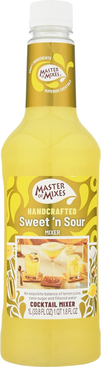 slide 3 of 9, Master of Mixes Handcrafted Sweet 'n Sour Cocktail Mixer 33.8 fl oz, 33.8 fl oz