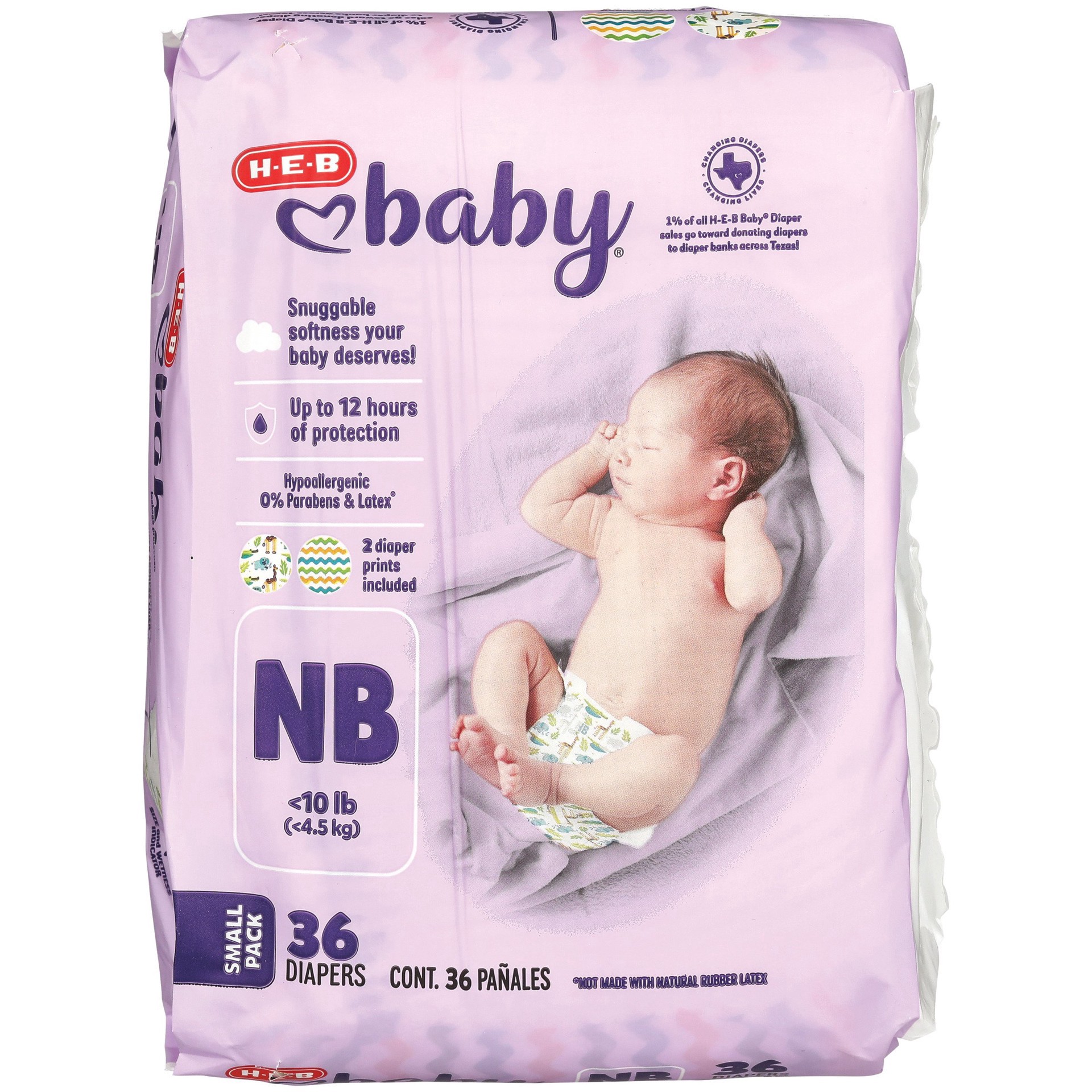 slide 1 of 1, H-E-B Baby Jumbo Pack Diapers - Newborn, 36 ct