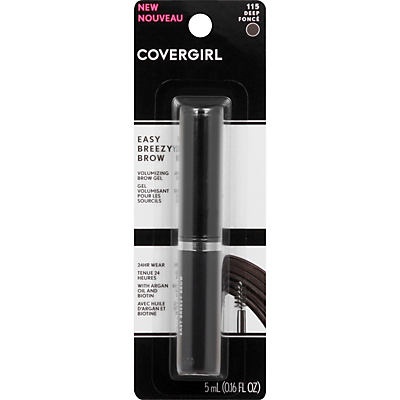 slide 1 of 1, Covergirl Easy Breezy Volumizing Brow Gel Deep, 0.16 oz