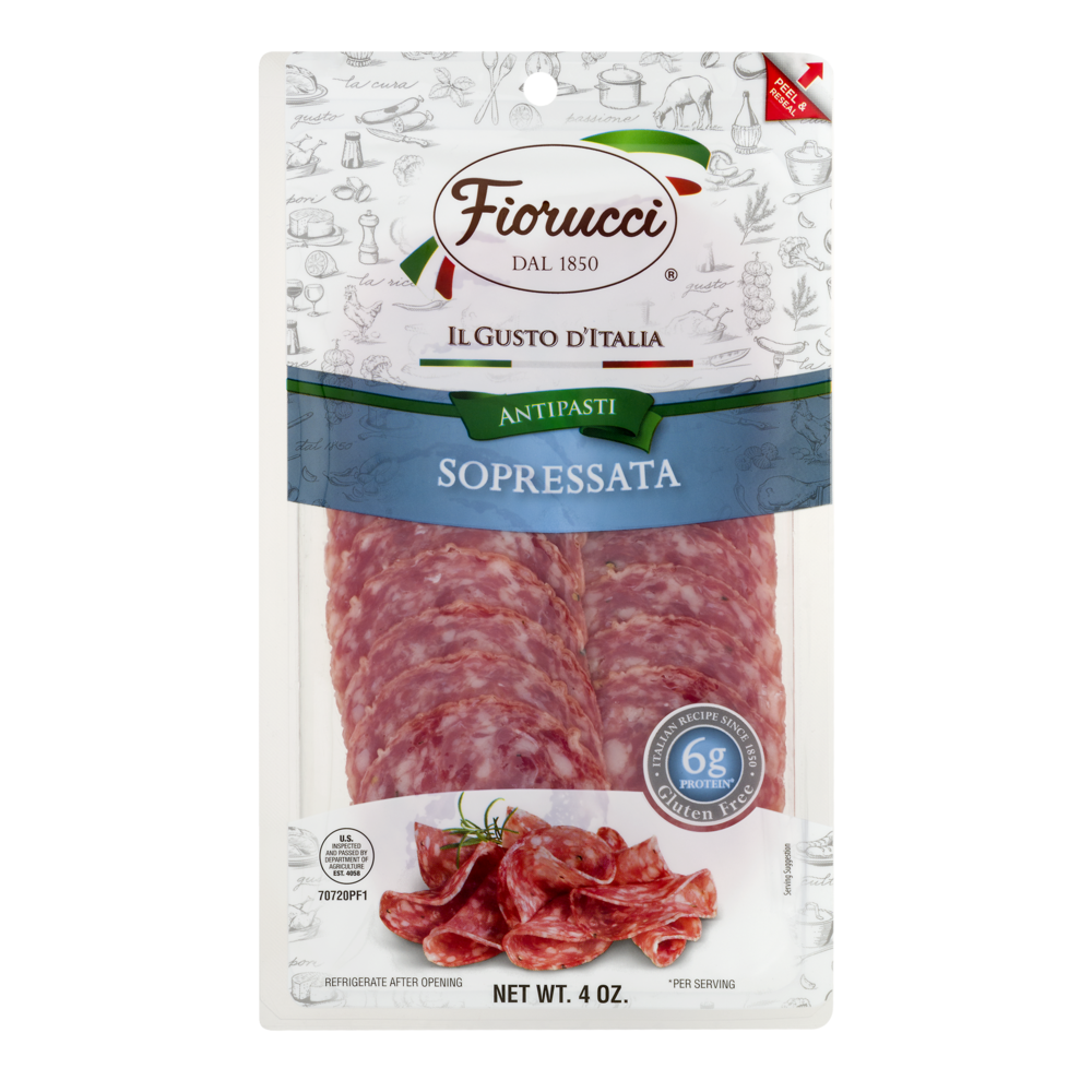 slide 1 of 1, Fiorucci Sopressata, 4 oz