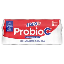 LALA ProbioC Daily Probiotic Shots - 5 x 2.53 fl oz Bottles