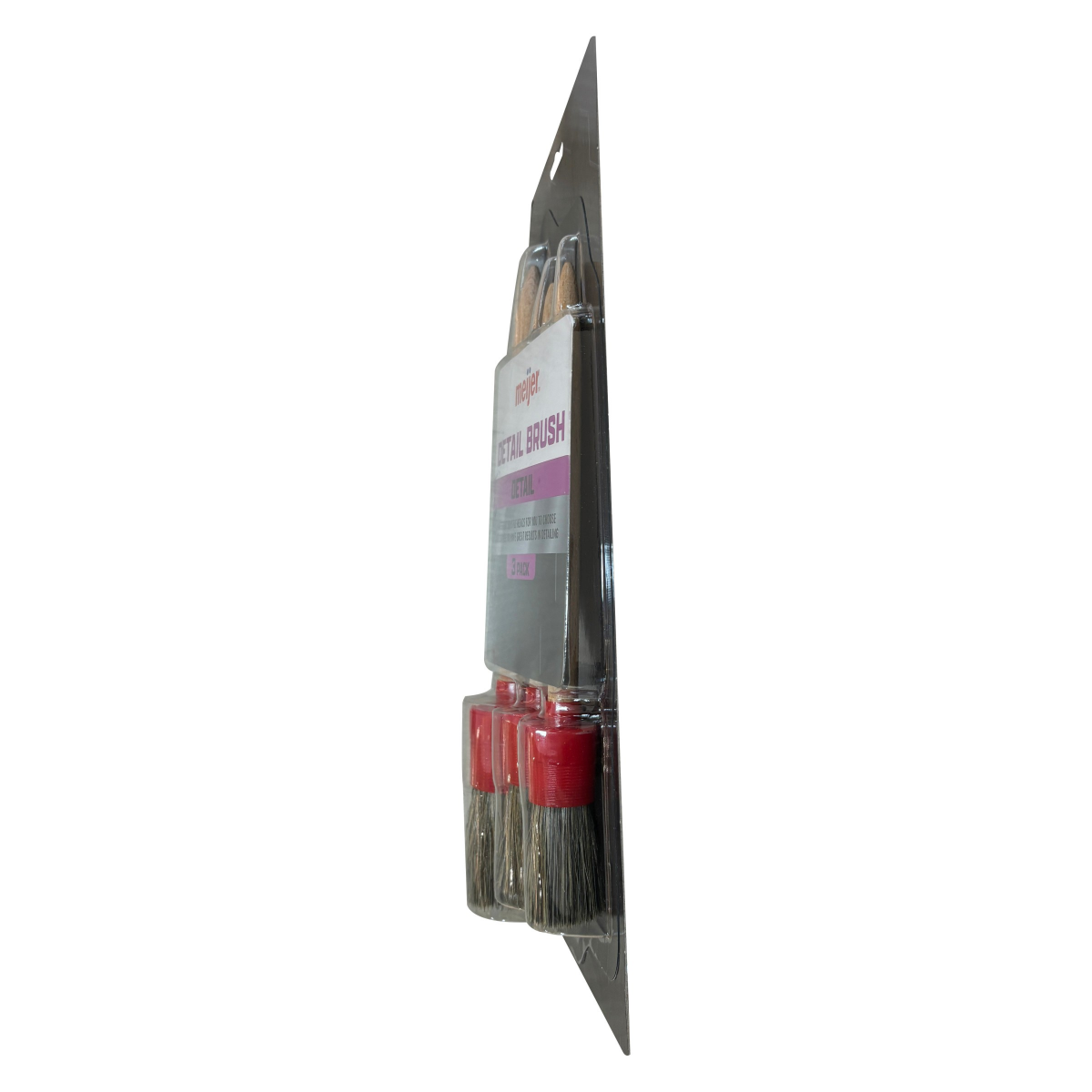slide 8 of 8, Meijer Detail Brush Set, 3PK, 3 ct