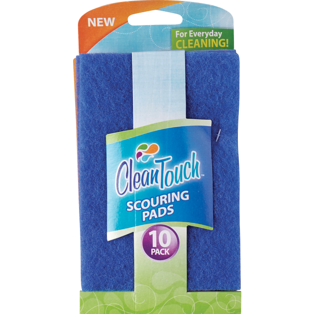 slide 1 of 1, Clean Touch Scouring Pads, 1 ct