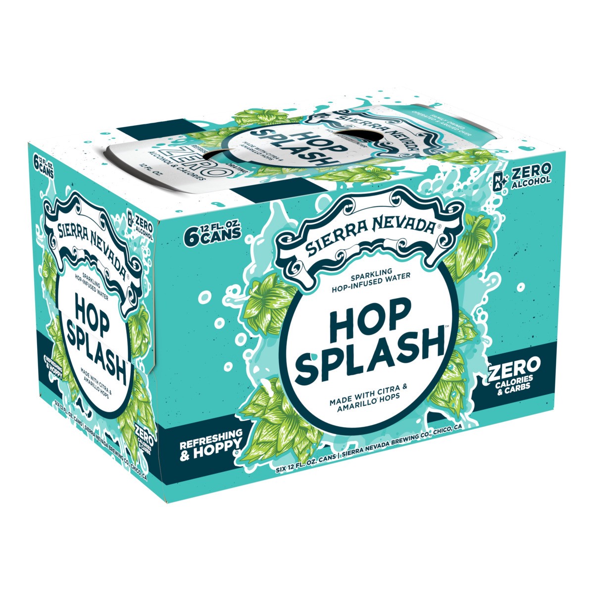slide 1 of 66, Sierra Nevada Hop Splash Non-Alcoholic Sparkling Hop-Infused Water, 6 ct