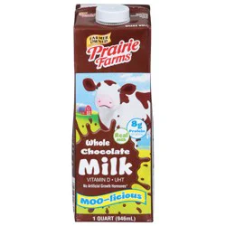 Prairie Farms Whole Chocolate Milk 1 qt