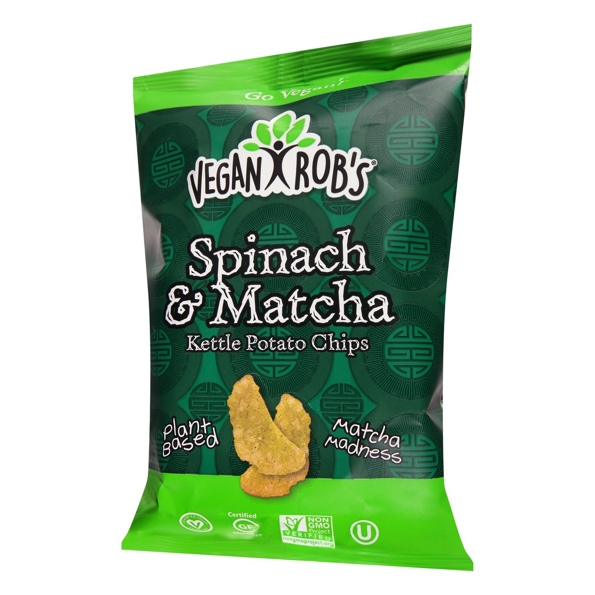 slide 6 of 13, Vegan Rob's Kettle Spinach & Matcha Potato Chips 2 oz, 2 oz