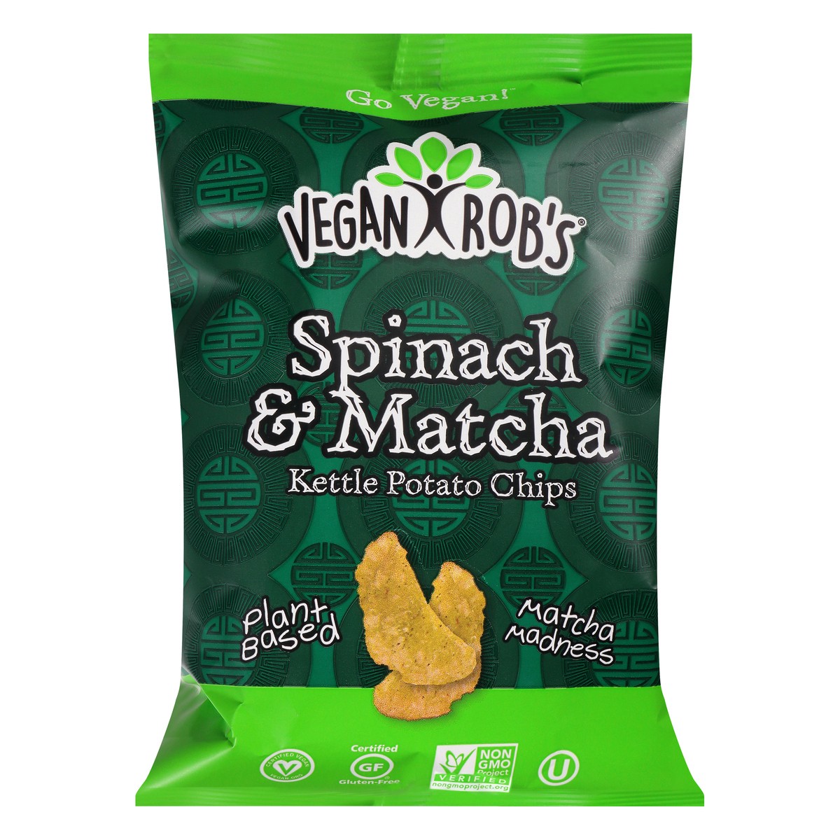 slide 10 of 13, Vegan Rob's Kettle Spinach & Matcha Potato Chips 2 oz, 2 oz
