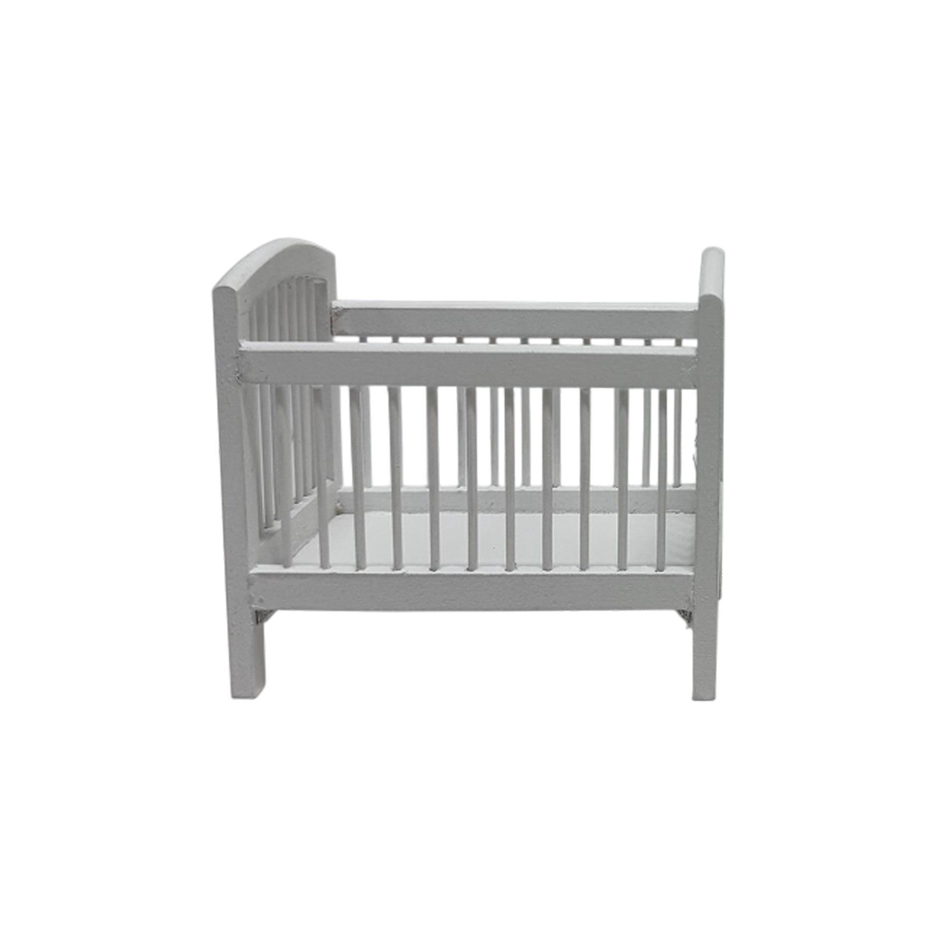 slide 2 of 3, Miniature White Crib By Make Market, 4.2 in x 2.75 in x 4.15 in