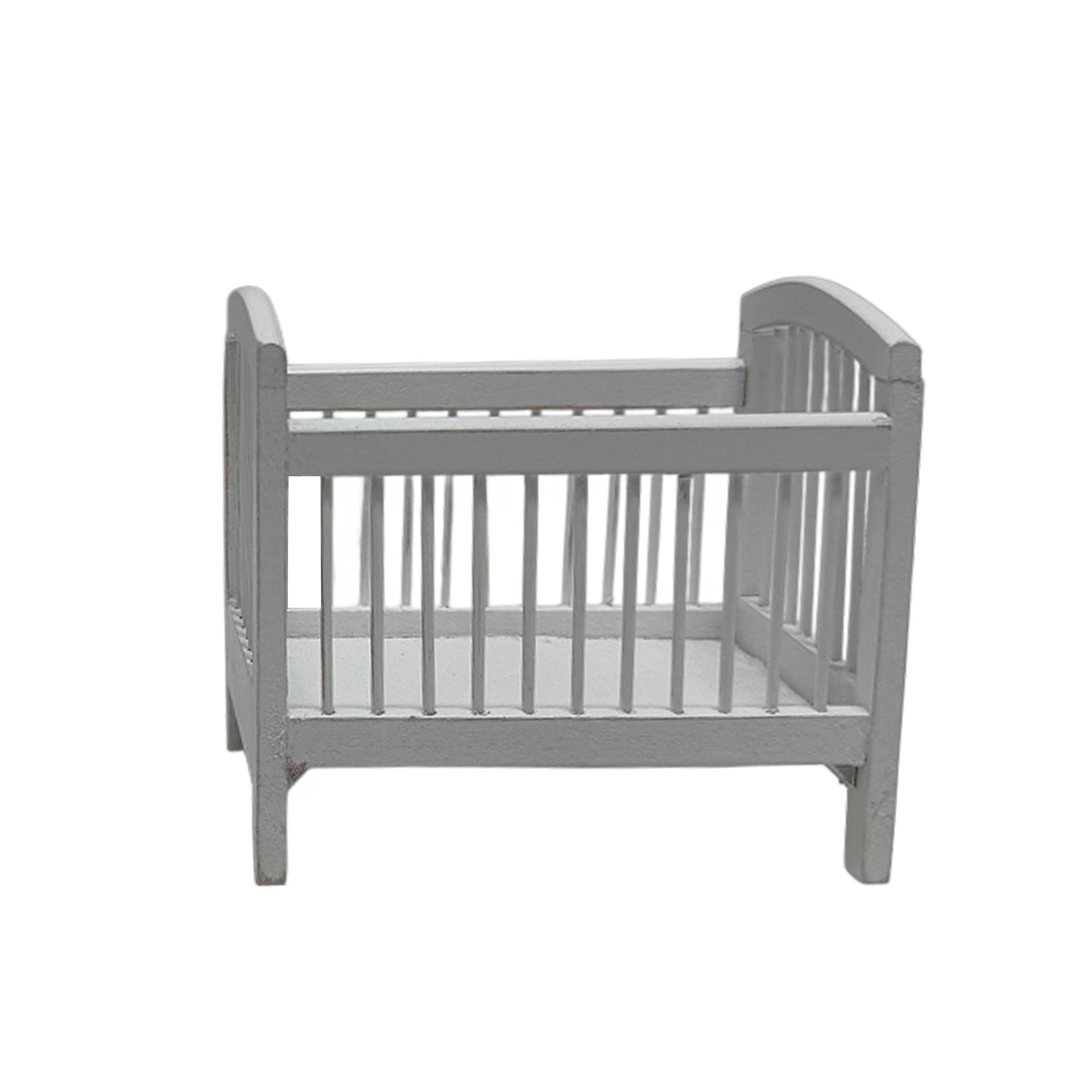 slide 3 of 3, Miniature White Crib By Make Market, 4.2 in x 2.75 in x 4.15 in
