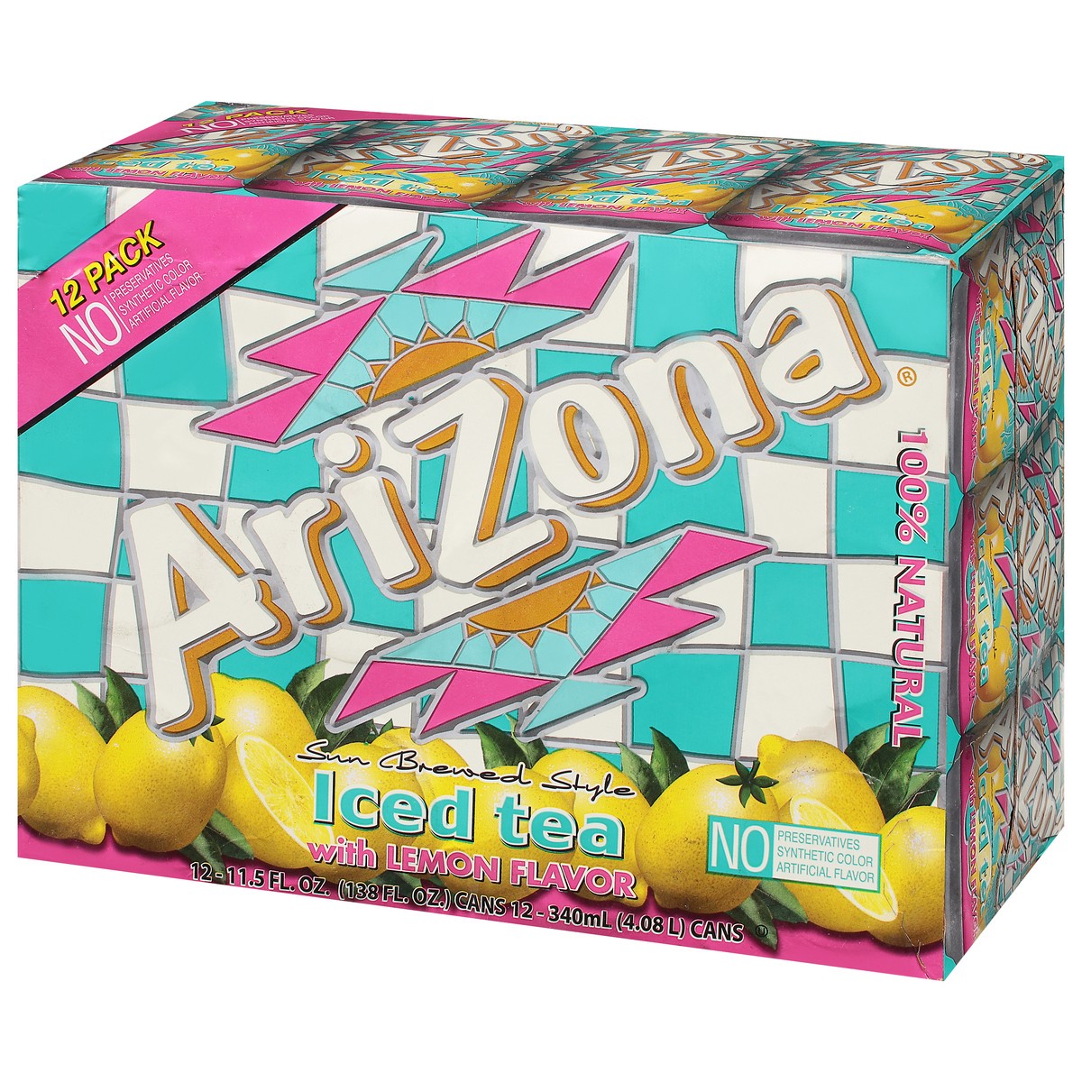 slide 8 of 9, AriZona Iced Tea with Lemon Flavor - 12 ct; 11.5 fl oz, 12 ct; 11.5 fl oz