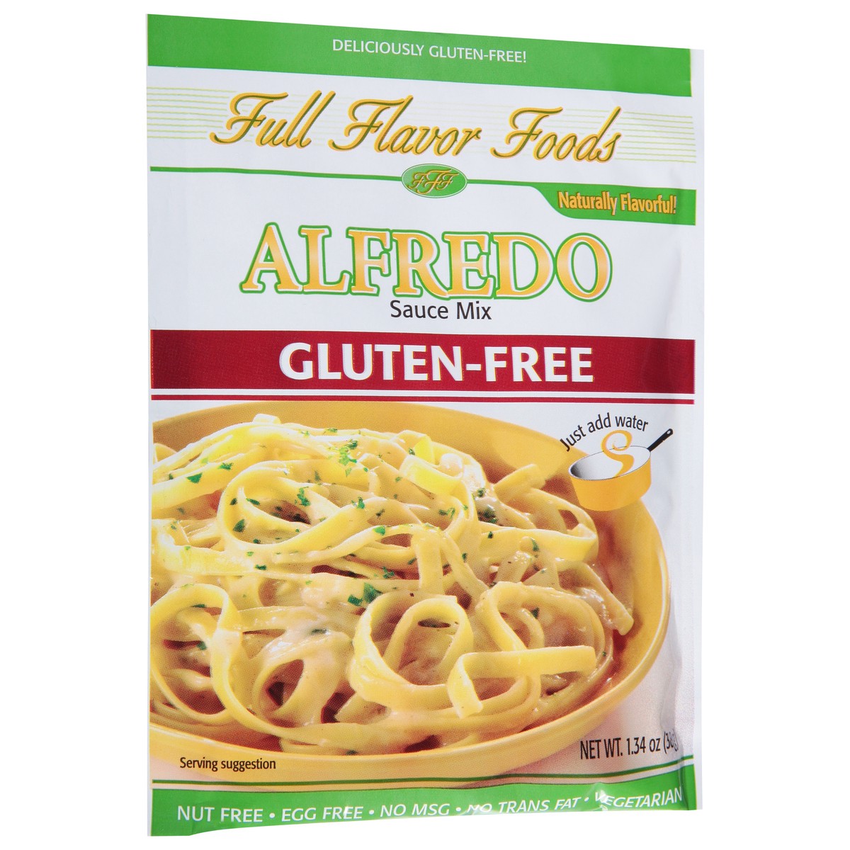 slide 3 of 9, Full Flavor Foods Gluten-Free Alfredo Sauce Mix 1.34 oz, 1.34 oz