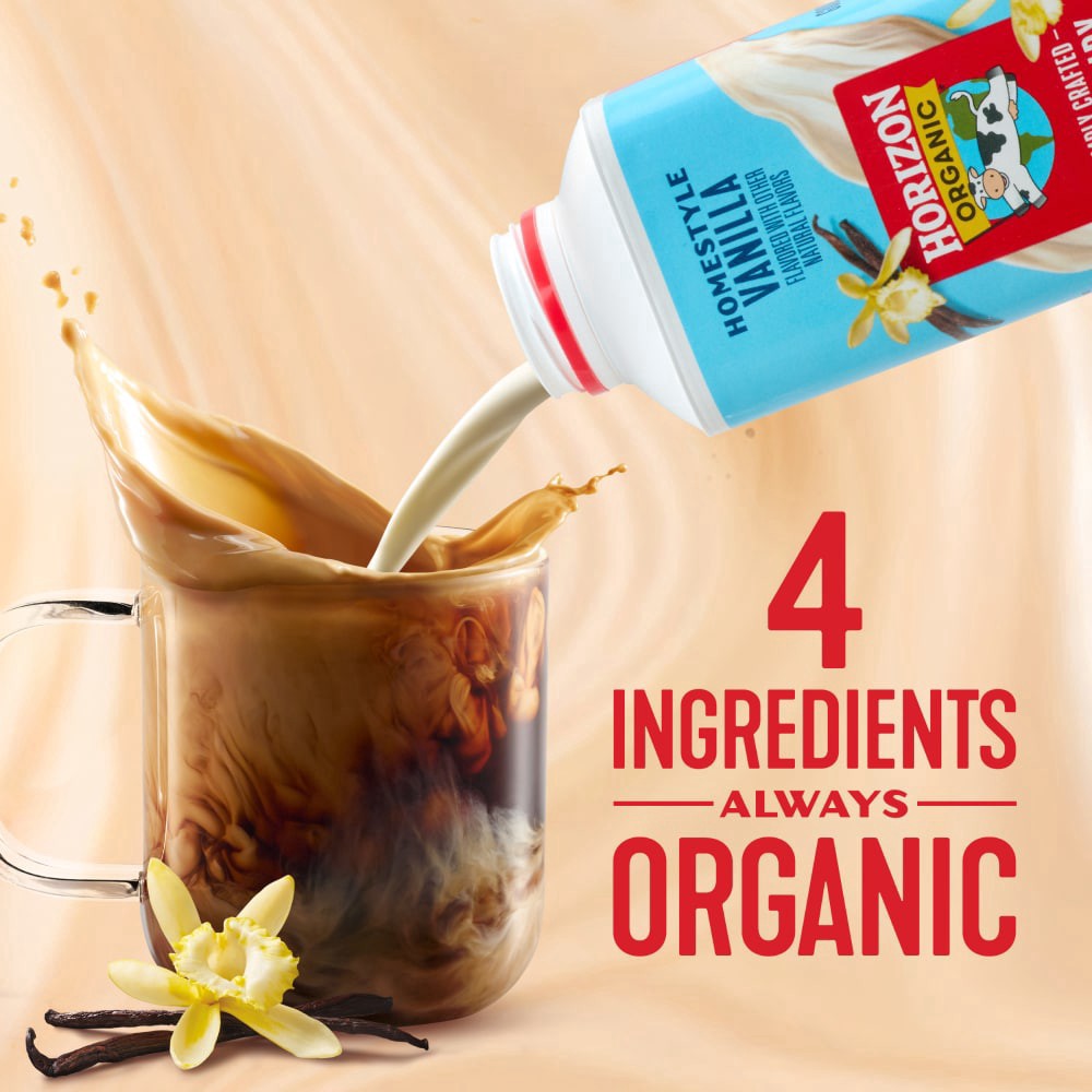 slide 2 of 5, Horizon Organic Real Dairy Homestyle Vanilla Coffee Creamer Carton, 24 fl oz