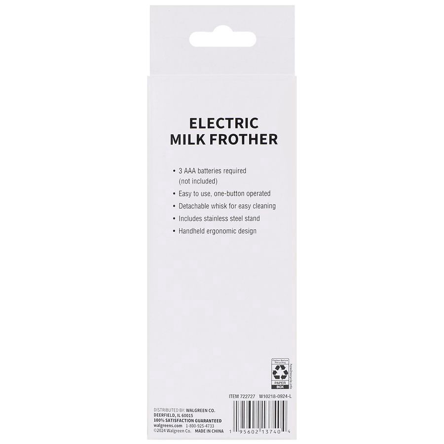 slide 3 of 5, Walgreens Electric Milk Frother, 1 ct