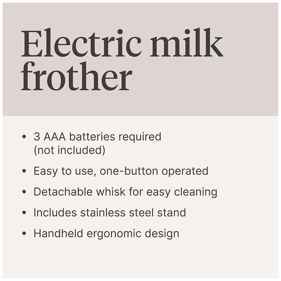 slide 5 of 5, Walgreens Electric Milk Frother, 1 ct