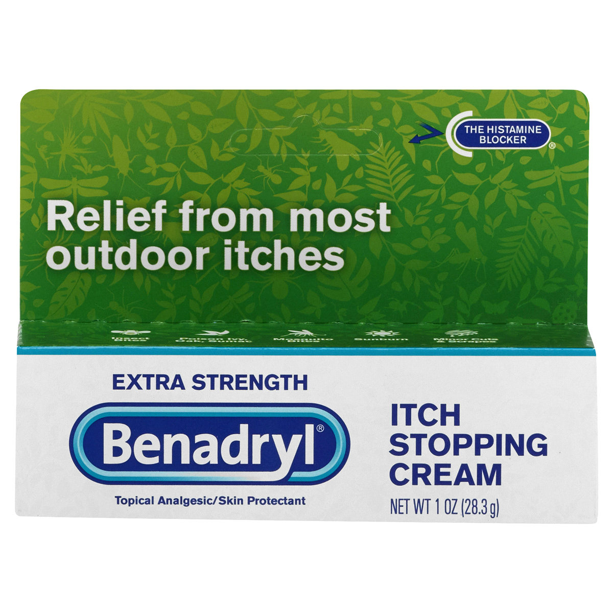 slide 1 of 1, Benadryl Itch Stopping Cream, 1 oz