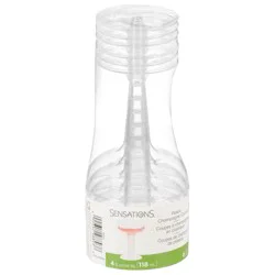 Sensations Champagne Coupes, Plastic, 4 fl oz, 6 Each
