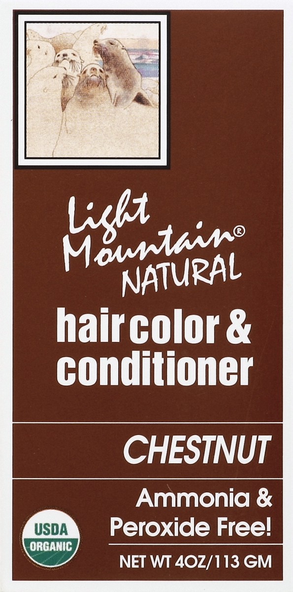 slide 2 of 4, Light Mountain Hair Color & Conditioner, Chestnut, 1 ct