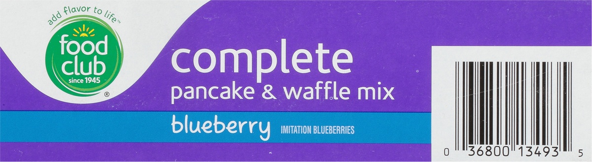 slide 8 of 11, Food Club Blueberry Complete Pancake & Waffle Mix, 28 oz