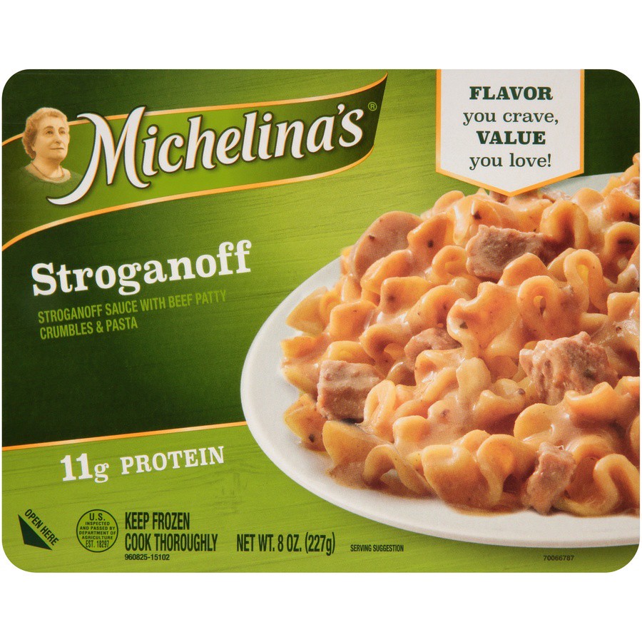 slide 1 of 5, Michelina's Stroganoff, 8 oz