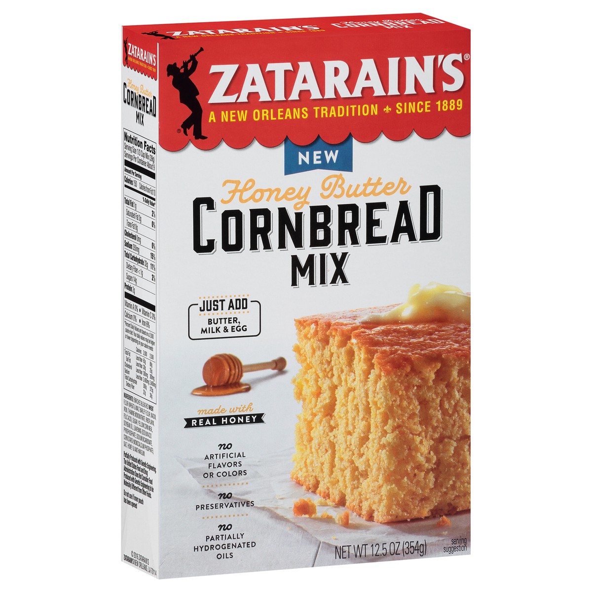 slide 5 of 9, Zatarain's Honey Butter Cornbread Mix, 12.5 oz, 12.5 oz