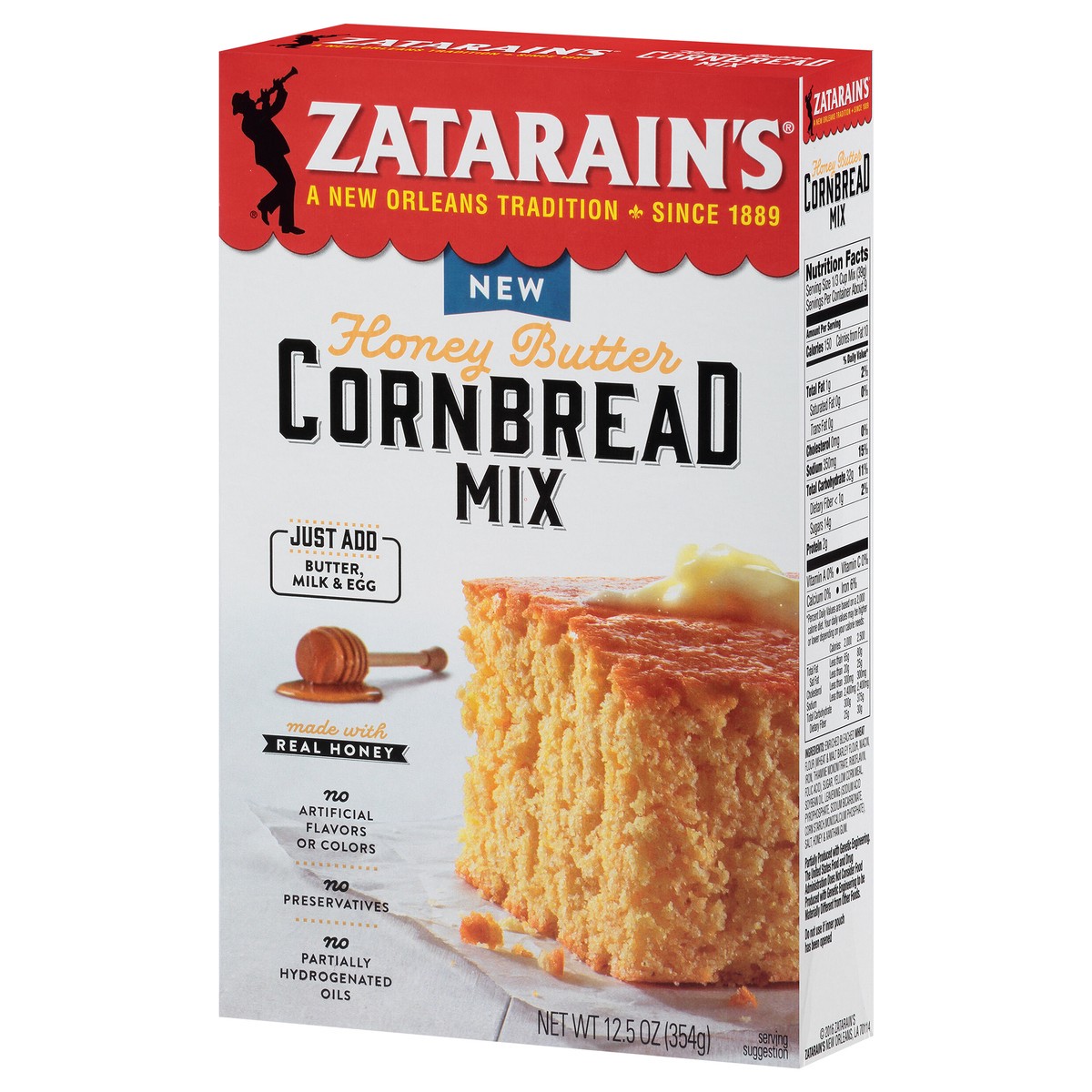 slide 3 of 9, Zatarain's Honey Butter Cornbread Mix, 12.5 oz, 12.5 oz