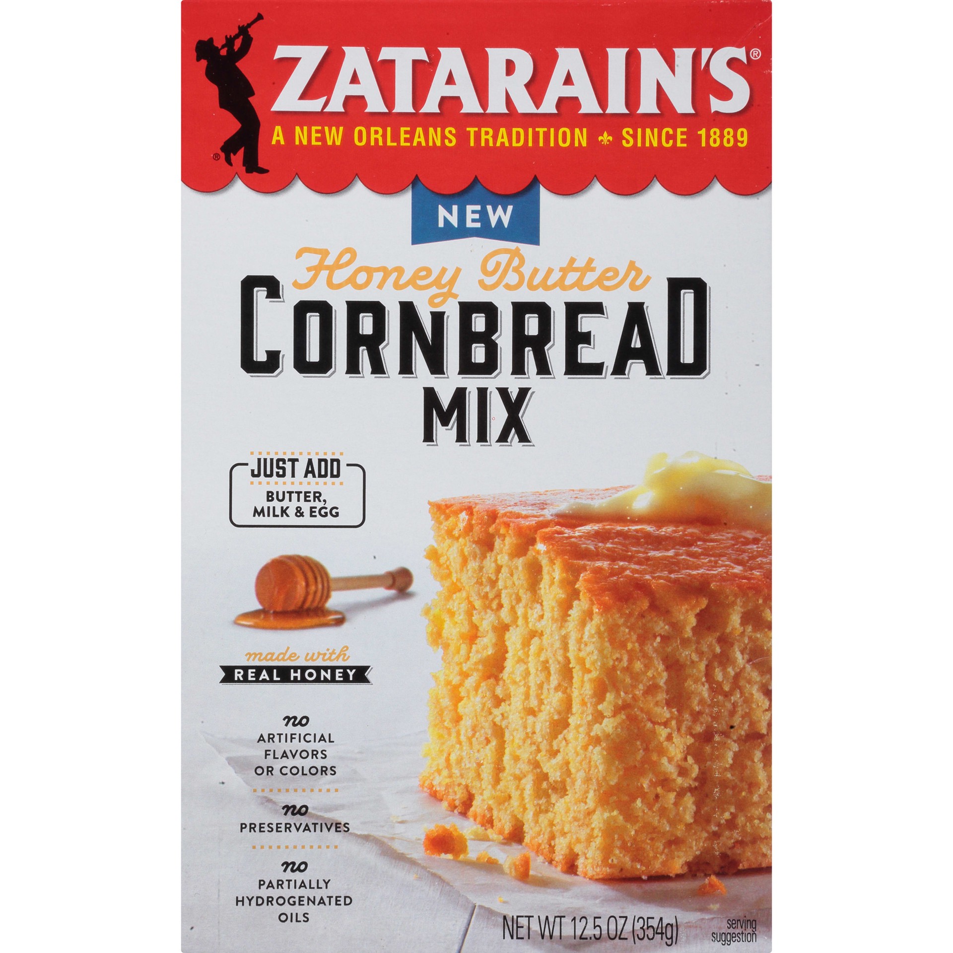 slide 1 of 9, Zatarain's Honey Butter Cornbread Mix, 12.5 oz, 12.5 oz