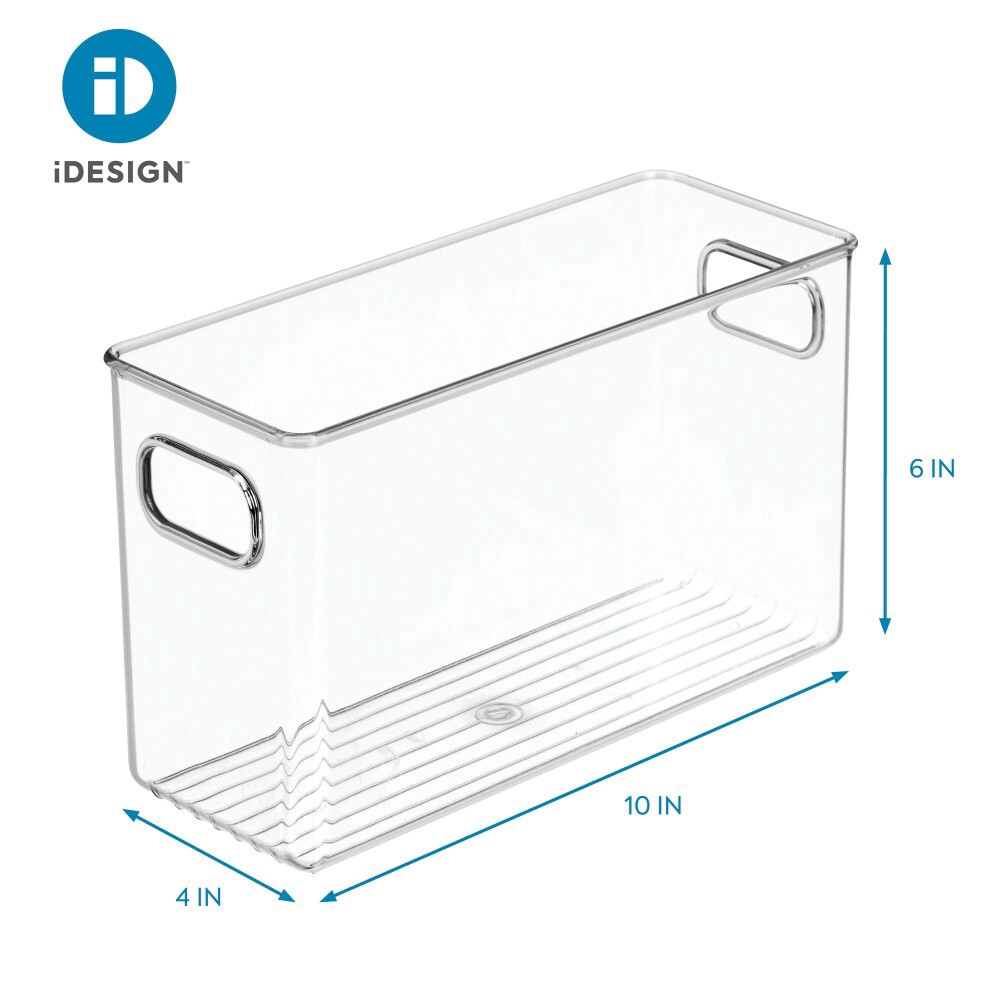 slide 3 of 4, Interdesign Bath Binz! Clear Storage Bin, 1 ct