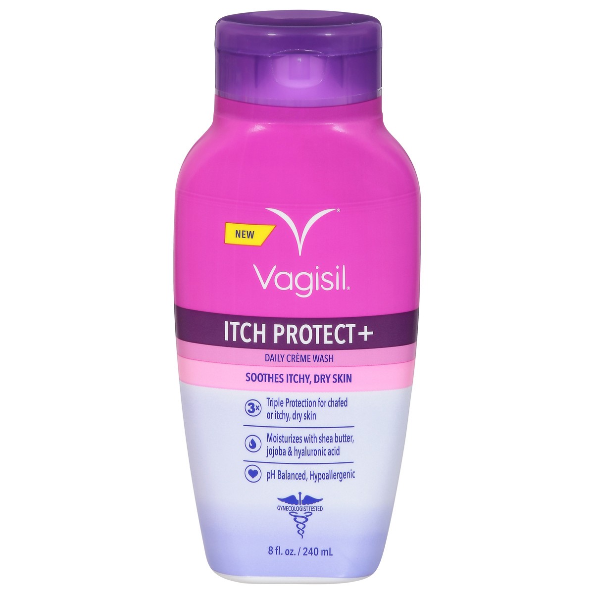 slide 1 of 1, Vagisil Itch Protect Daily Creme Wash 8 fl oz, 8 fl oz