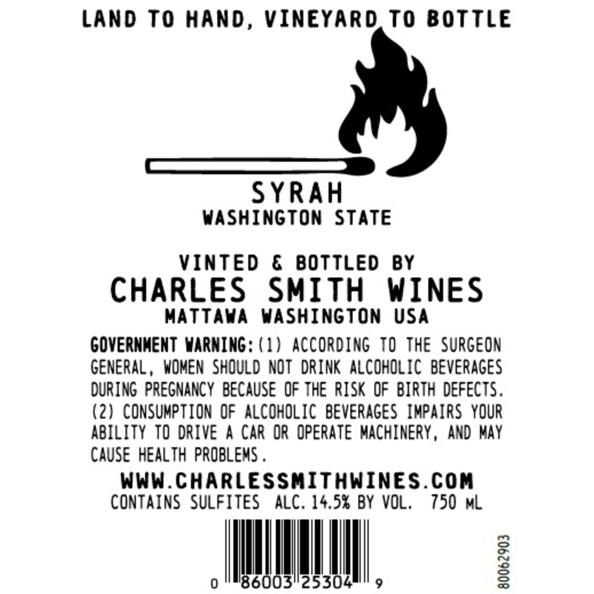 slide 2 of 2, Boom Boom! Syrah Red Wine by Charles Smith Wines, 750 ml