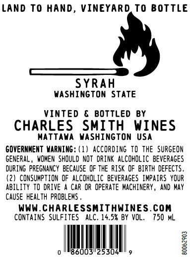 slide 3 of 3, Boom Boom! Syrah Red Wine by Charles Smith Wines, 750 mL Bottle, 25.36 fl oz