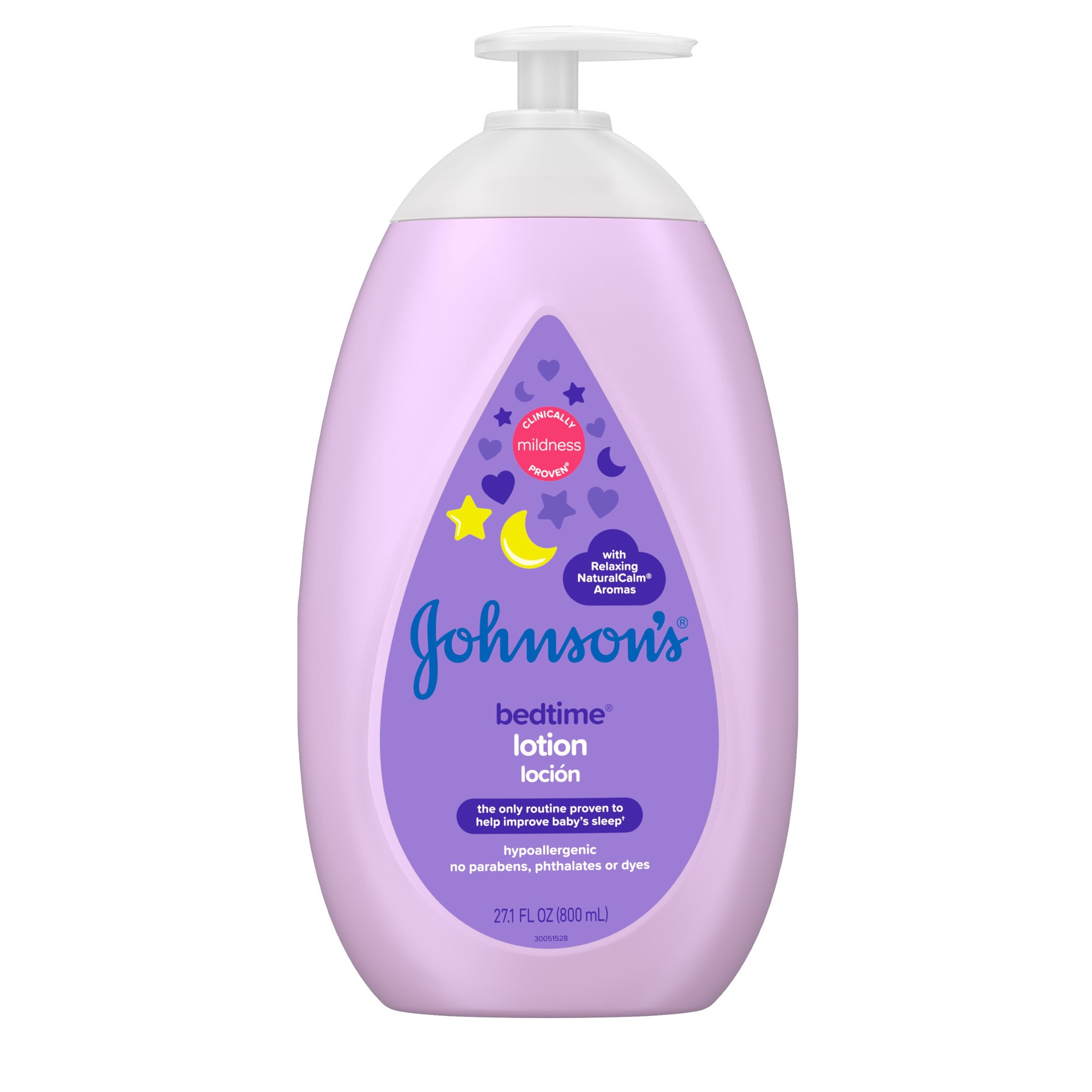 slide 8 of 9, Johnson's Moisturizing Bedtime Baby Body Lotion with Coconut Oil & Natural Calm Aromas - 27.1oz, 27.10 fl oz