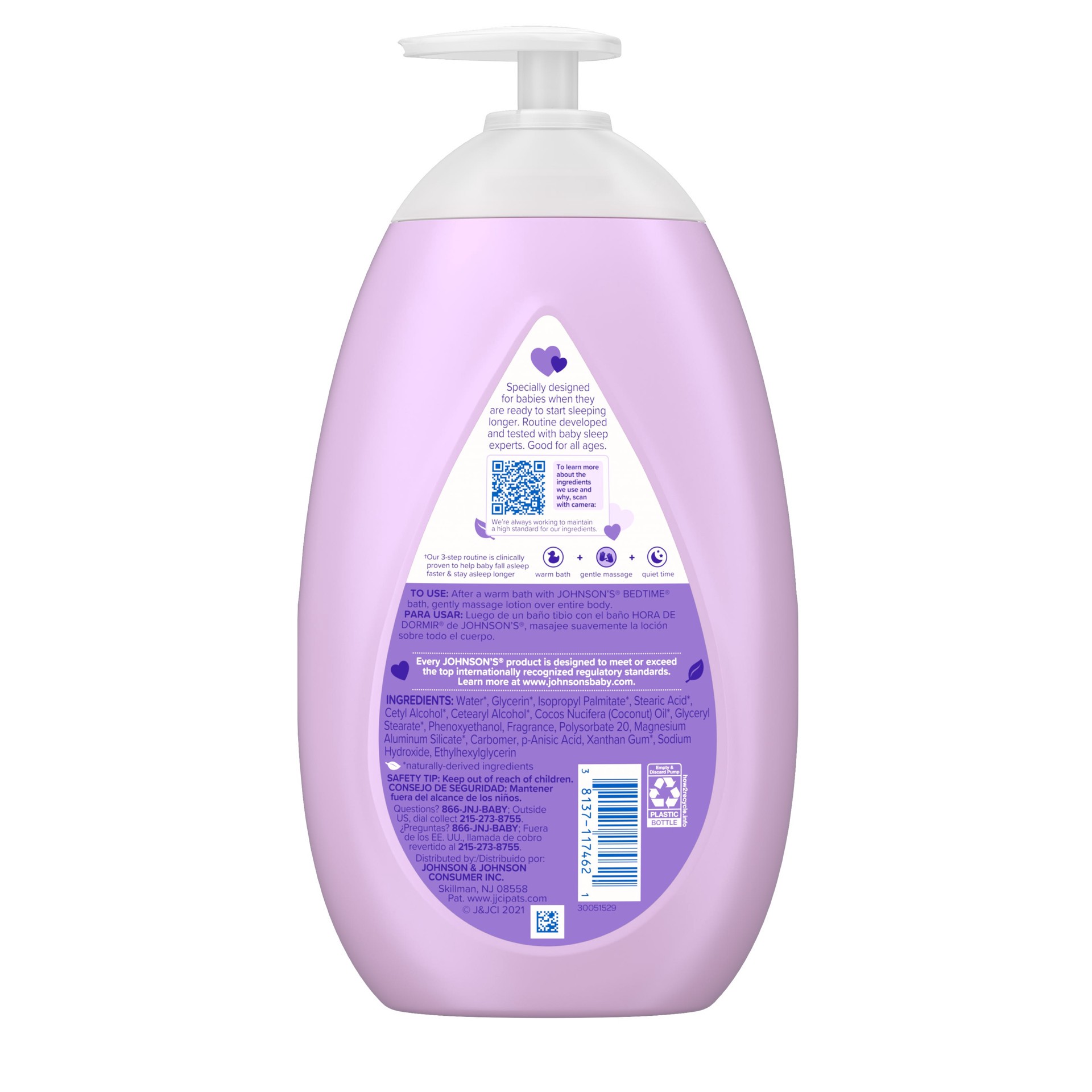 slide 6 of 9, Johnson's Moisturizing Bedtime Baby Body Lotion with Coconut Oil & Natural Calm Aromas - 27.1oz, 27.10 fl oz