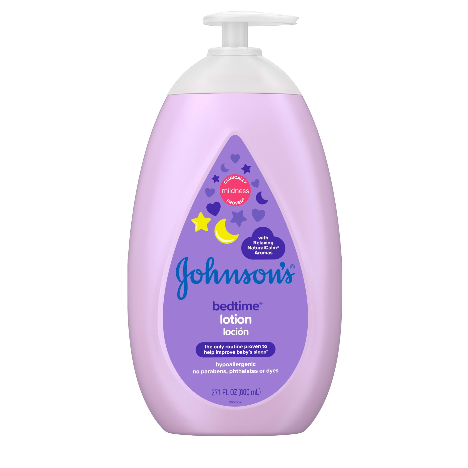 slide 1 of 9, Johnson's Moisturizing Bedtime Baby Body Lotion with Coconut Oil & Natural Calm Aromas - 27.1oz, 27.10 fl oz