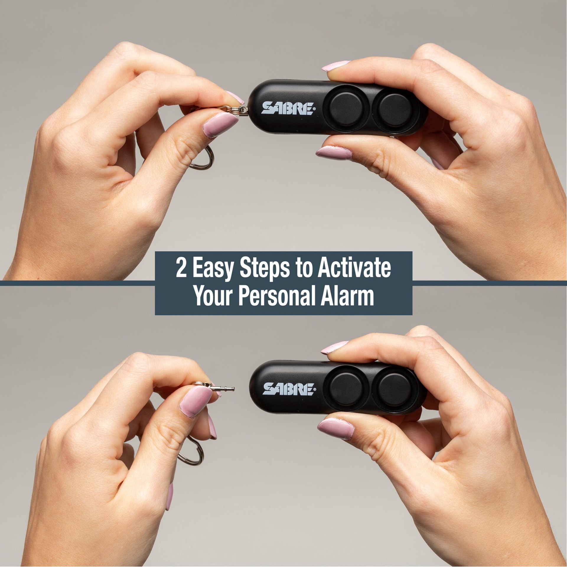 slide 6 of 6, SABRE Personal Alarm Black, 1 ct